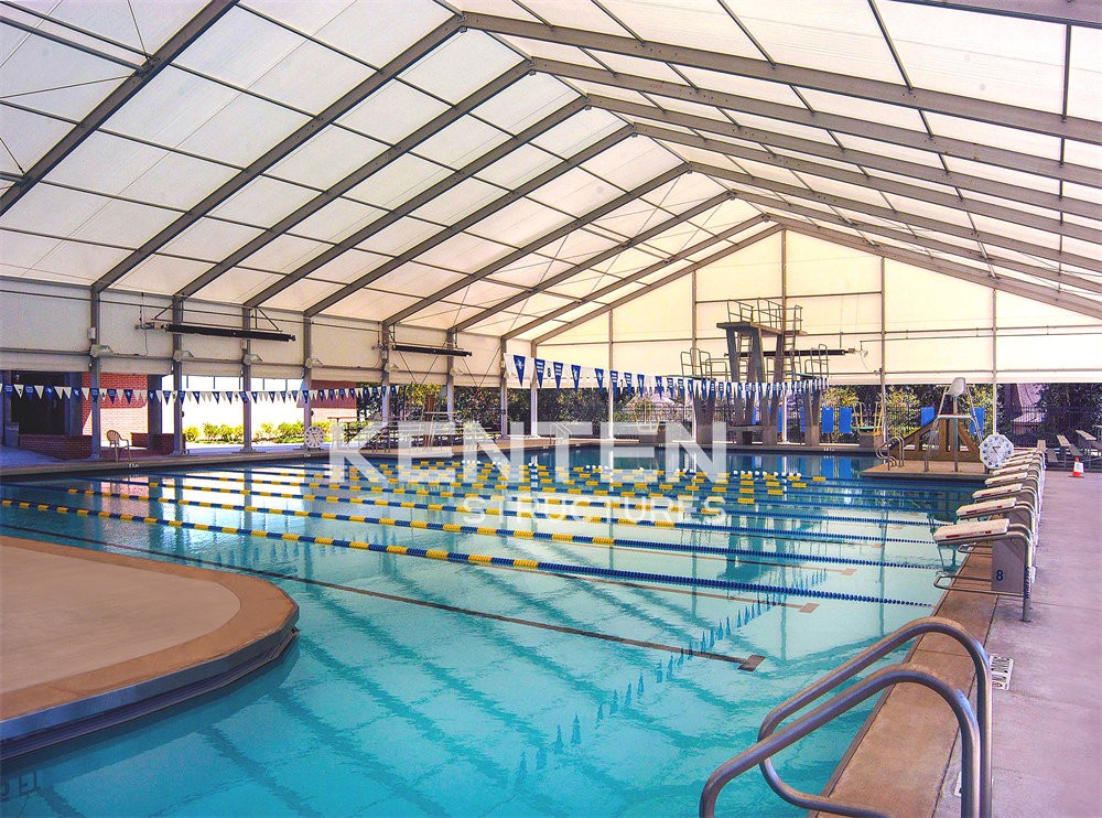 A structure tent Swimming Pool Shade Tents
