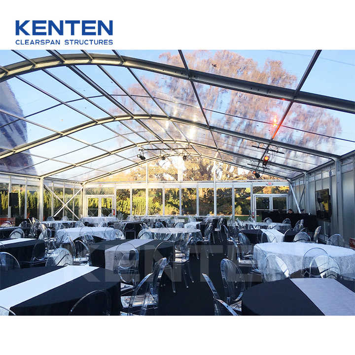 Large Curved Event Tent - Contemporary Style and Customizable Sizes