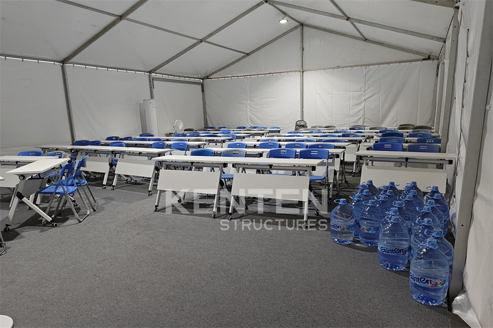 Tent conference room: flexible and efficient temporary office space