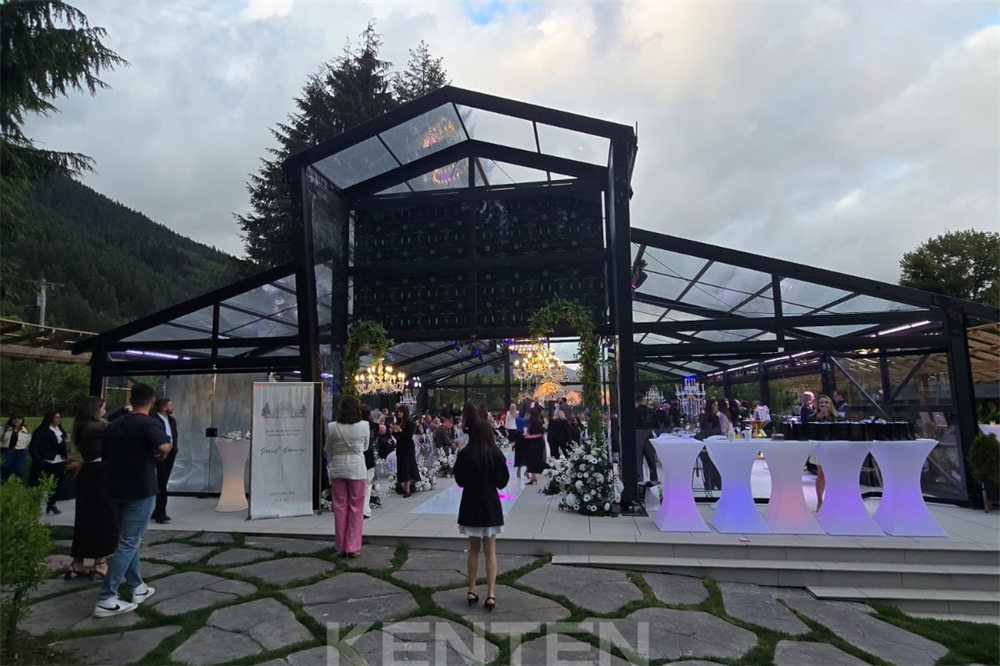 Luxury Atrium Wedding Tent : Modern Transparent Structure